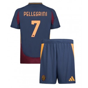 AS Roma Lorenzo Pellegrini #7 Dětské Alternativní dres komplet 2024-25 Krátký Rukáv (+ trenýrky)